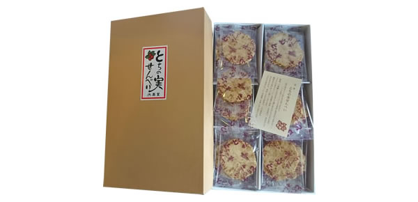 とちの実せんべい 缶入り